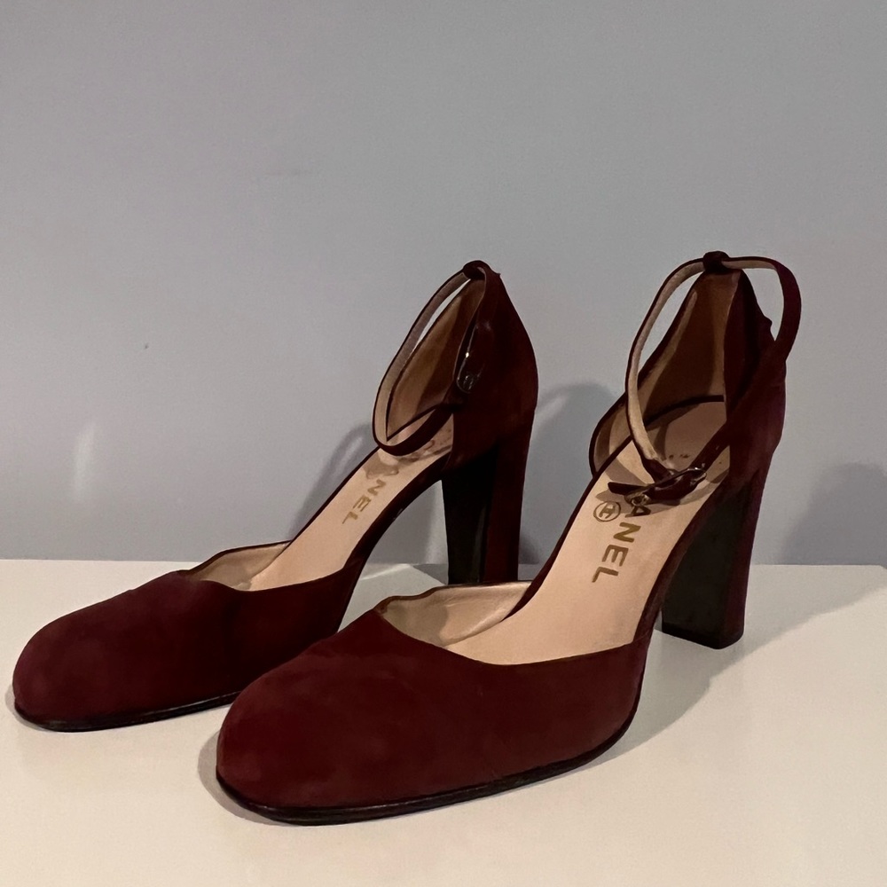 Vintage Maroon Chanel Pumps